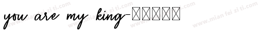 you are my king字体转换